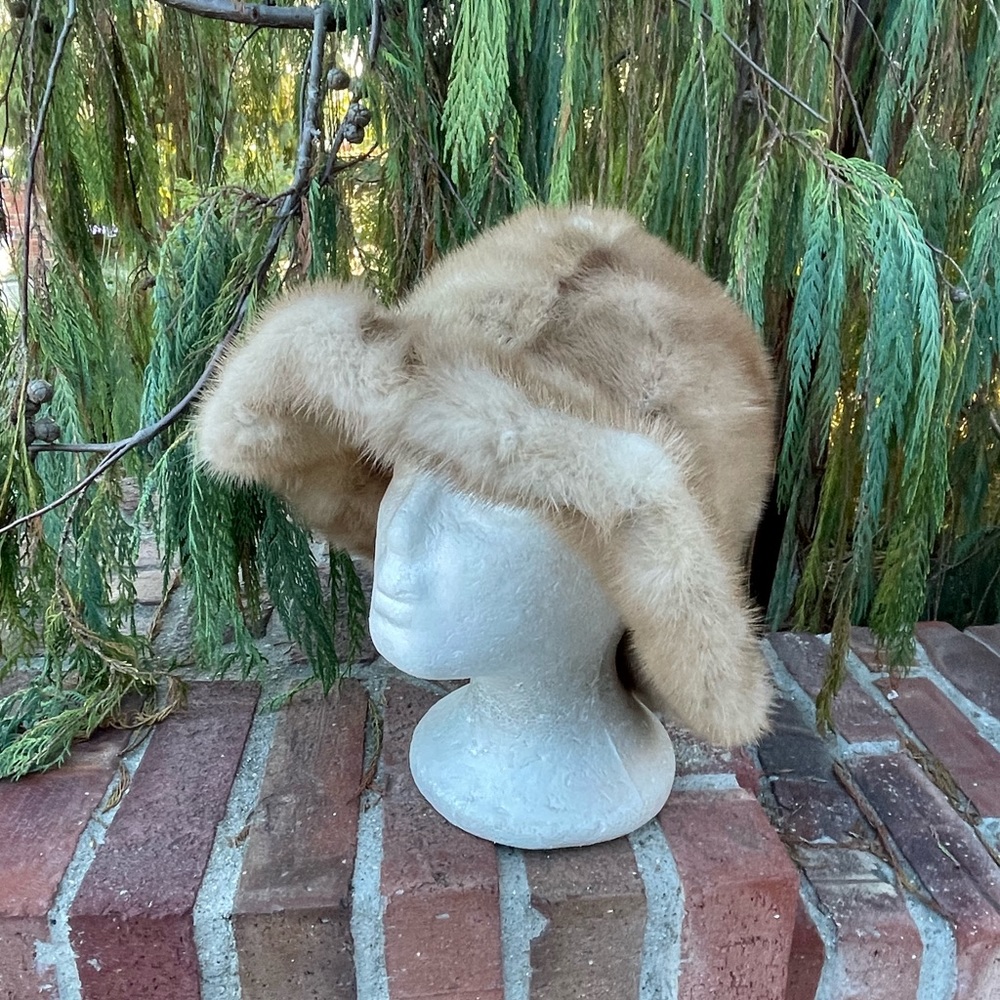 Elegant Mink Fur Floppy Fedora Brimmed Hat For A Sexy Mysterious Appearance